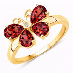Butterfly Diamond Accent Ring