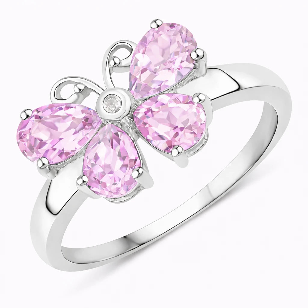Butterfly Diamond Accent Ring