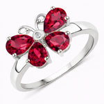 Butterfly Diamond Accent Ring