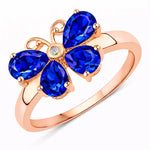 Butterfly Diamond Accent Ring