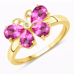 Butterfly Diamond Accent Ring