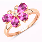 Butterfly Diamond Accent Ring