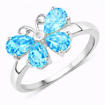 Butterfly Diamond Accent Ring