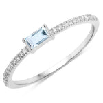 Baguette Cut Diamond Halo Ring