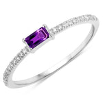 Baguette Cut Diamond Halo Ring