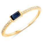 Baguette Cut Diamond Halo Ring