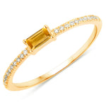 Baguette Cut Diamond Halo Ring