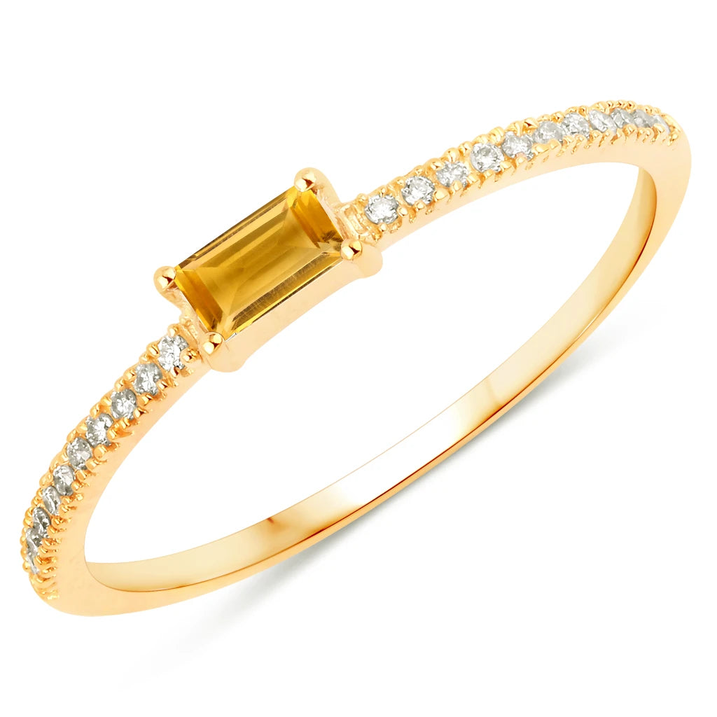 Baguette Cut Diamond Halo Ring
