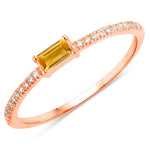 Baguette Cut Diamond Halo Ring
