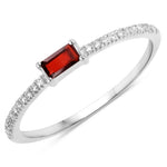 Baguette Cut Diamond Halo Ring