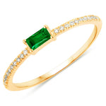 Baguette Cut Diamond Halo Ring