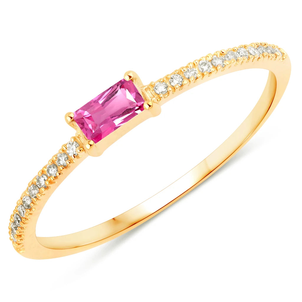Baguette Cut Diamond Halo Ring