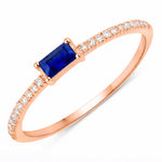 Baguette Cut Diamond Halo Ring