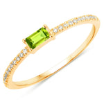 Baguette Cut Diamond Halo Ring