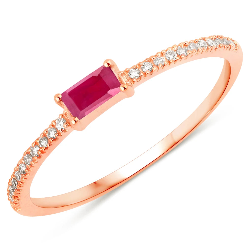 Baguette Cut Diamond Halo Ring