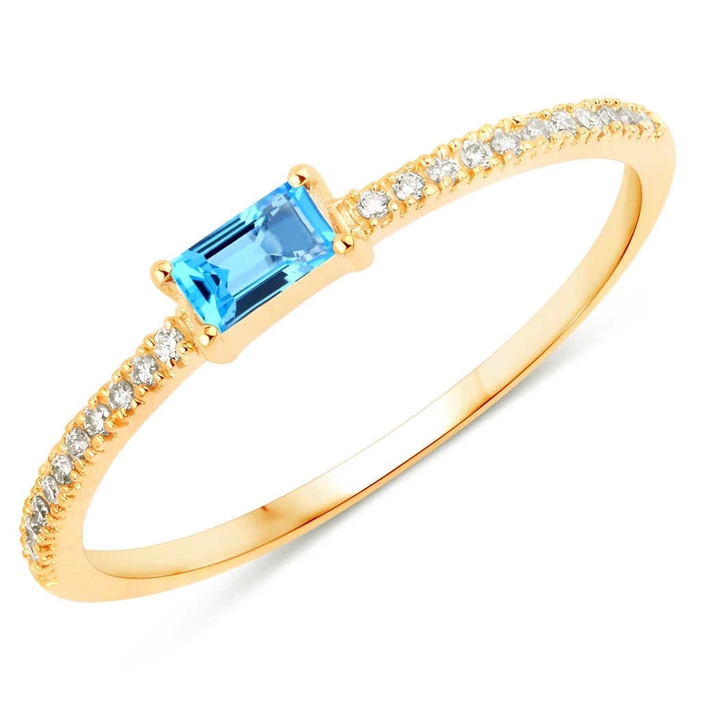 Baguette Cut Diamond Halo Ring