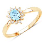 Sunburst Oval Cut Diamond Halo Ring