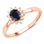 Sunburst Oval Cut Diamond Halo Ring