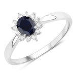 Sunburst Oval Cut Diamond Halo Ring
