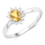 Sunburst Oval Cut Diamond Halo Ring
