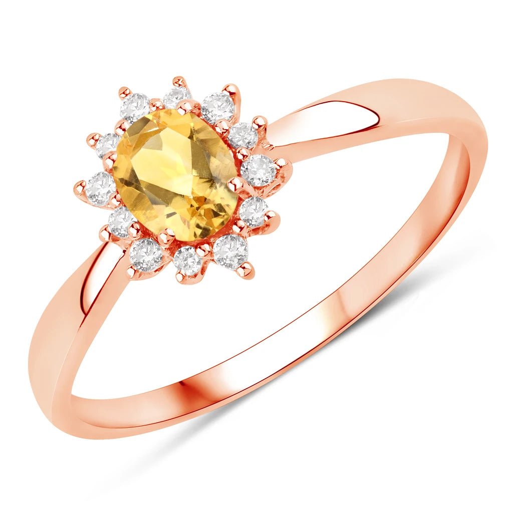 Sunburst Oval Cut Diamond Halo Ring