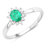 Sunburst Oval Cut Diamond Halo Ring