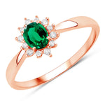 Sunburst Oval Cut Diamond Halo Ring