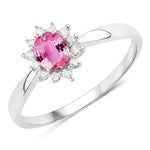 Sunburst Oval Cut Diamond Halo Ring