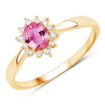 Sunburst Oval Cut Diamond Halo Ring