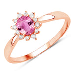 Sunburst Oval Cut Diamond Halo Ring
