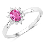 Sunburst Oval Cut Diamond Halo Ring