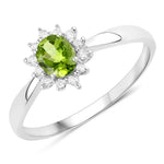 Sunburst Oval Cut Diamond Halo Ring