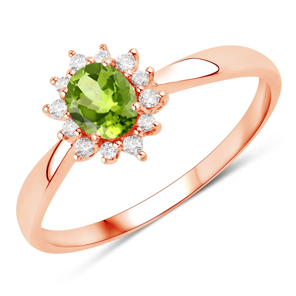 Sunburst Oval Cut Diamond Halo Ring