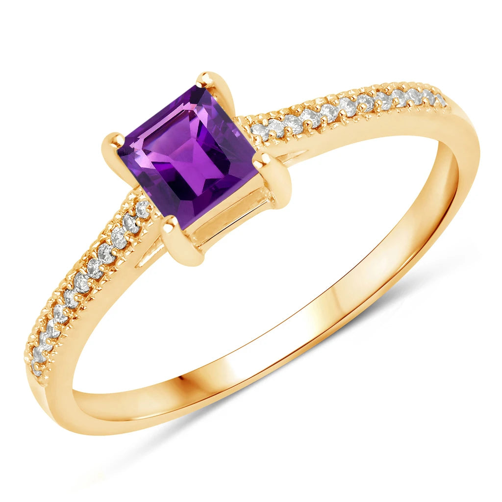 Square Cut Diamond Halo Ring