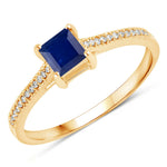 Square Cut Diamond Halo Ring