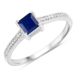 Square Cut Diamond Halo Ring