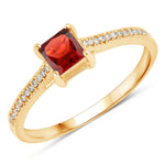Square Cut Diamond Halo Ring