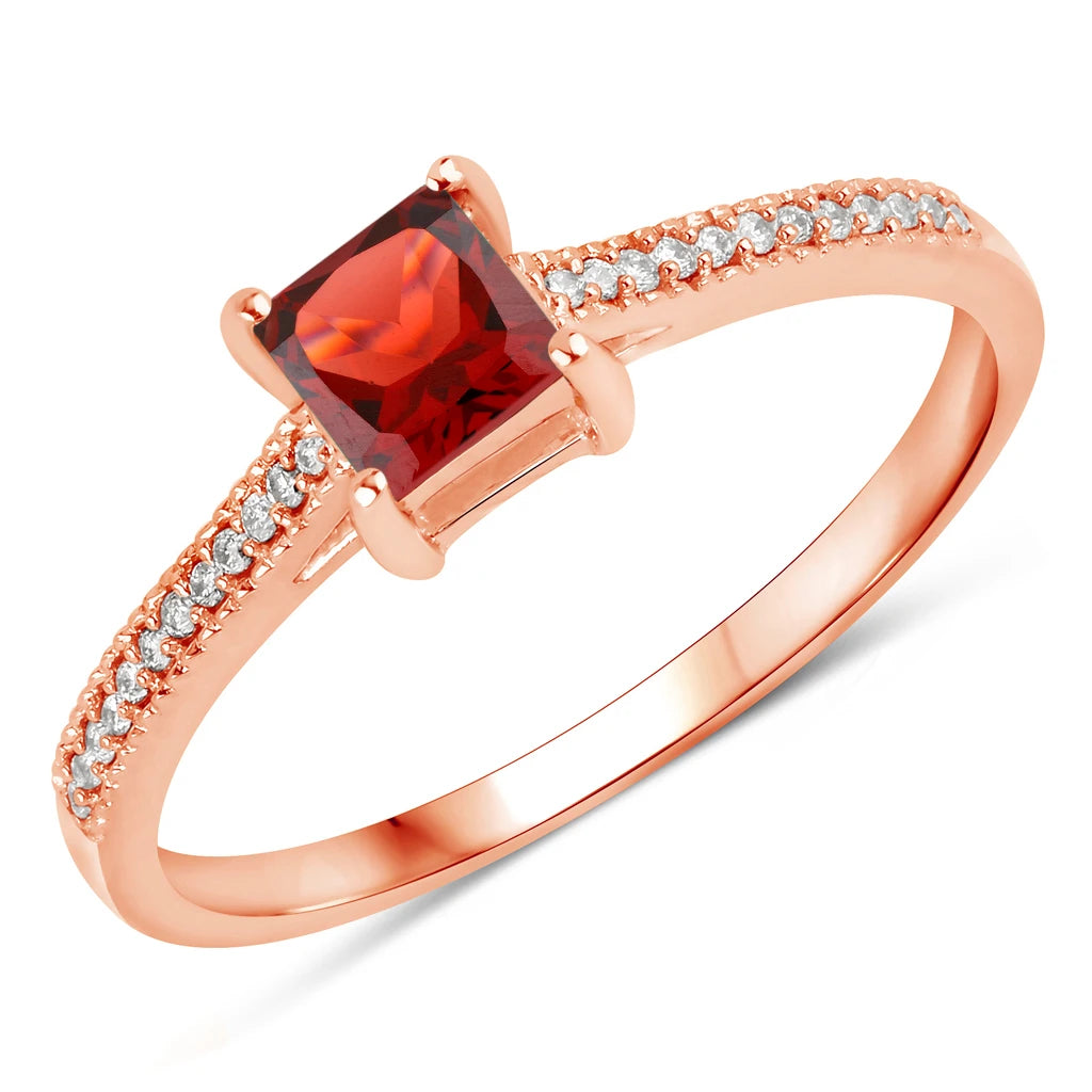 Square Cut Diamond Halo Ring