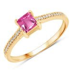 Square Cut Diamond Halo Ring