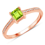 Square Cut Diamond Halo Ring