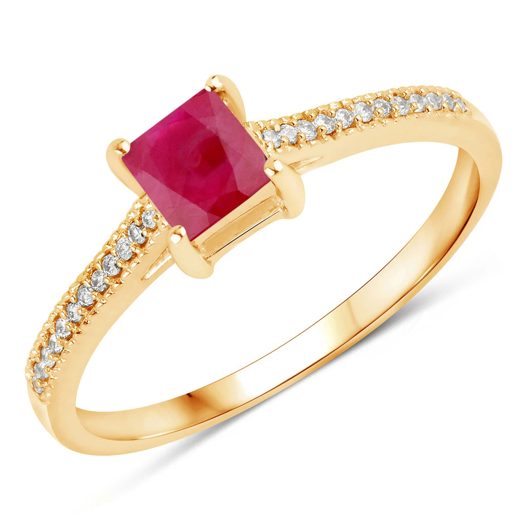 Square Cut Diamond Halo Ring