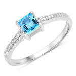 Square Cut Diamond Halo Ring