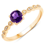 Victorian Round Diamond Halo Ring