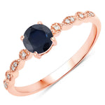 Victorian Round Diamond Halo Ring