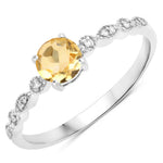 Victorian Round Diamond Halo Ring