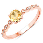 Victorian Round Diamond Halo Ring