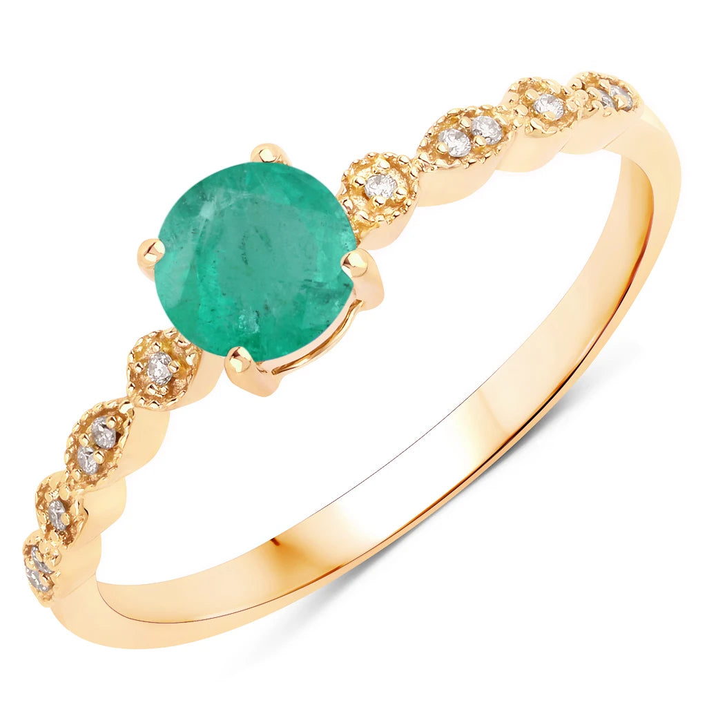 Victorian Round Diamond Halo Ring
