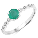 Victorian Round Diamond Halo Ring