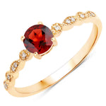Victorian Round Diamond Halo Ring
