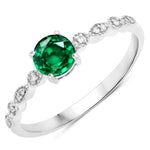 Victorian Round Diamond Halo Ring